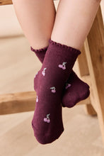 Load image into Gallery viewer, Mirabel Sock - Cherry Love Plum