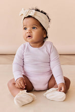 Load image into Gallery viewer, Organic Cotton Fine Rib Long Sleeve Bodysuit - Popsicle