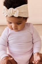 Load image into Gallery viewer, Organic Cotton Fine Rib Long Sleeve Bodysuit - Popsicle