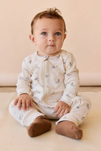 Load image into Gallery viewer, Organic Cotton Reese Zip Onepiece - Whales