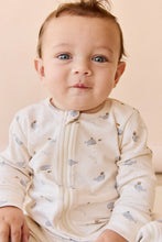 Load image into Gallery viewer, Organic Cotton Reese Zip Onepiece - Whales