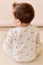 Load image into Gallery viewer, Organic Cotton Reese Zip Onepiece - Whales