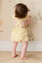 Load image into Gallery viewer, Organic Cotton Muslin Luciana Playsuit - Sunshine
