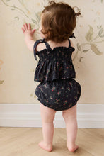 Load image into Gallery viewer, Organic Cotton Frill Bloomer - Bianca Noir