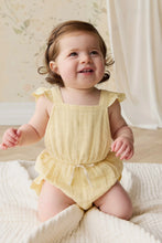 Load image into Gallery viewer, Organic Cotton Muslin Luciana Playsuit - Sunshine