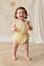 Load image into Gallery viewer, Organic Cotton Muslin Luciana Playsuit - Sunshine
