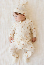 Load image into Gallery viewer, Organic Cotton Reese Zip Onepiece - Forest Friends
