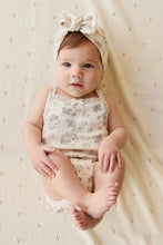 Load image into Gallery viewer, Organic Cotton Bridget Singlet Bodysuit - Selena Tofu SIZE 6-12M and 1YR