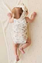 Load image into Gallery viewer, Organic Cotton Bridget Singlet Bodysuit - Selena Tofu SIZE 6-12M and 1YR