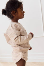 Load image into Gallery viewer, Organic Cotton Bobbie Sweatshirt - Goldie Bouquet Pink Tint SIZE 6-12M, 1YR and 8YR