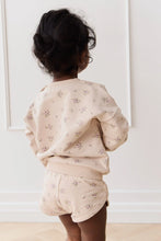 Load image into Gallery viewer, Organic Cotton Bobbie Sweatshirt - Goldie Bouquet Pink Tint SIZE 6-12M, 1YR and 8YR