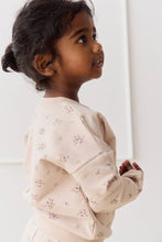 Load image into Gallery viewer, Organic Cotton Bobbie Sweatshirt - Goldie Bouquet Pink Tint SIZE 6-12M, 1YR and 8YR