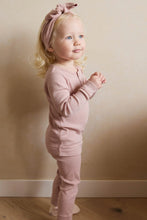 Load image into Gallery viewer, Organic Cotton Modal Long Sleeve Henley - Peony Marle