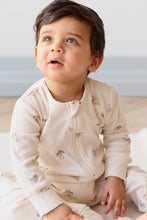 Load image into Gallery viewer, Organic Cotton Reese Zip Onepiece - Sasha Puppy Tofu SIZE 1YR and 2YR