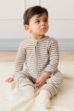 Load image into Gallery viewer, Organic Cotton Modal Gracelyn Onepiece - Narrow Stripe Tweed/Cloud