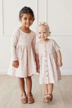 Load image into Gallery viewer, Organic Cotton Lola Dress - Meredith Violet SIZE 6YR, 8YR and 9YR