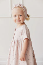 Load image into Gallery viewer, Organic Cotton Lola Dress - Meredith Violet SIZE 6YR, 8YR and 9YR