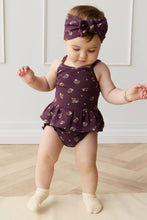 Load image into Gallery viewer, Organic Cotton Fine Rib Lillian Top - Simone Huckleberry