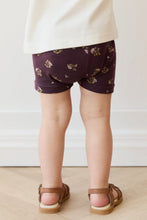 Load image into Gallery viewer, Organic Cotton Fine Rib Everyday Bike Short - Simone Huckleberry