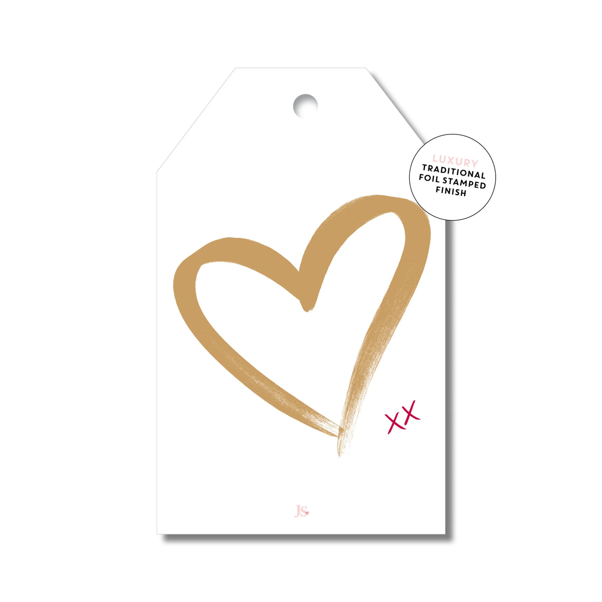 Brushed Heart | Gift Tag