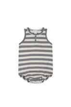 Load image into Gallery viewer, Pima Cotton Noah Playsuit | Olive Stripe