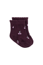 Load image into Gallery viewer, Mirabel Sock - Cherry Love Plum