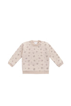 Load image into Gallery viewer, Organic Cotton Bobbie Sweatshirt - Goldie Bouquet Pink Tint SIZE 6-12M, 1YR and 8YR