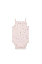 Load image into Gallery viewer, Organic Cotton Bridget Singlet Bodysuit | Meredith Violet SIZE 3-6M and 6-12M