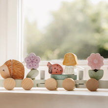 Load image into Gallery viewer, Fairy Garden Stacking Train Hedgehog