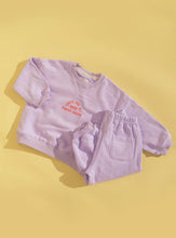 Load image into Gallery viewer, Good Tracky Pullover | Lavender/Red