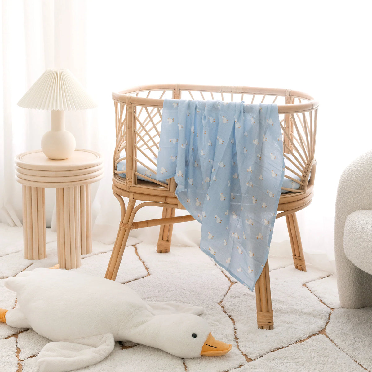 Blue Ducks Organic Muslin Wrap Swaddle