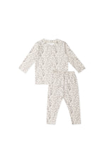 Load image into Gallery viewer, Organic Cotton Avis Long Sleeve Pyjama Set - Garden Bunnies Tofu SIZE 1YR
