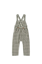 Load image into Gallery viewer, Organic Cotton Kingston Overall - Gingham Grape Leaf