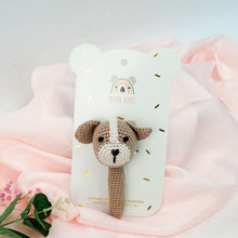Load image into Gallery viewer, Crochet Hand Rattle | Parker Puppy