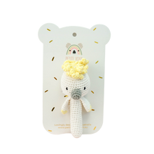 Load image into Gallery viewer, Crochet Hand Rattle | Cookie Cockatoo