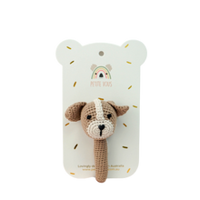 Load image into Gallery viewer, Crochet Hand Rattle | Parker Puppy