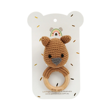 Load image into Gallery viewer, Crochet Ring Rattle | Wombat