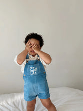 Load image into Gallery viewer, Short Overalls | River SIZE 6YR and 7YR