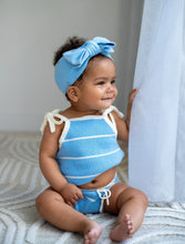 Load image into Gallery viewer, Tie Singlet | River Stripe SIZE 0-3M