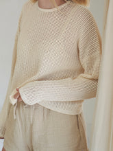 Load image into Gallery viewer, Cropped Pullover | Cream (Womens)