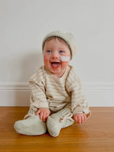 Load image into Gallery viewer, Long Sleeve Tee | Biscotti Stripe SIZE 6YR and 7YR