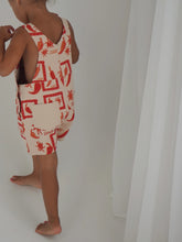 Load image into Gallery viewer, Short Overalls | Chilli SIZE 0-3M, 3-6M, 1YR, 2YR and 3YR