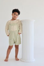 Load image into Gallery viewer, Short Overalls | Tallow SIZE 0-3M, 4YR, 5YR, 6YR and 7YR