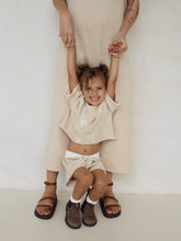 Load image into Gallery viewer, Cropped Tee | Gia (Latte) SIZE 6-12M