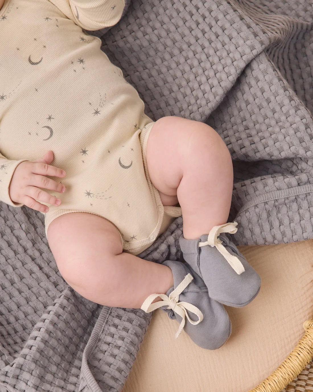 Slate Baby Booties