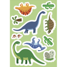 Load image into Gallery viewer, Dinosaur Sticker and Activity Book