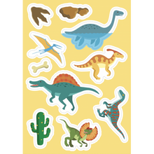Load image into Gallery viewer, Dinosaur Sticker and Activity Book