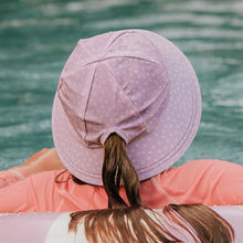 Load image into Gallery viewer, Ponytail Swim Bucket Hat | Lila