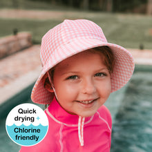 Load image into Gallery viewer, Kids Ponytail Swim Bucket Hat | Skipper