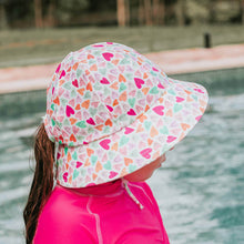 Load image into Gallery viewer, Kids Ponytail Swim Bucket Hat | Sweetheart